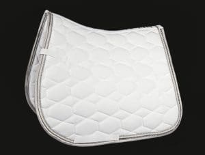 White Diamante Saddle Pad