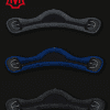Mattes Black Leather Western Athletico Sheepskin Girth