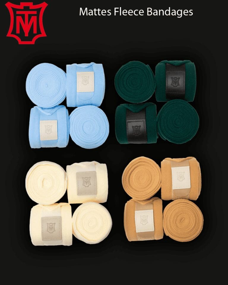 Mattes Luxury Horse Fleece Bandages Pink Equine