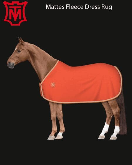 Mattes Orange Fleece Rug