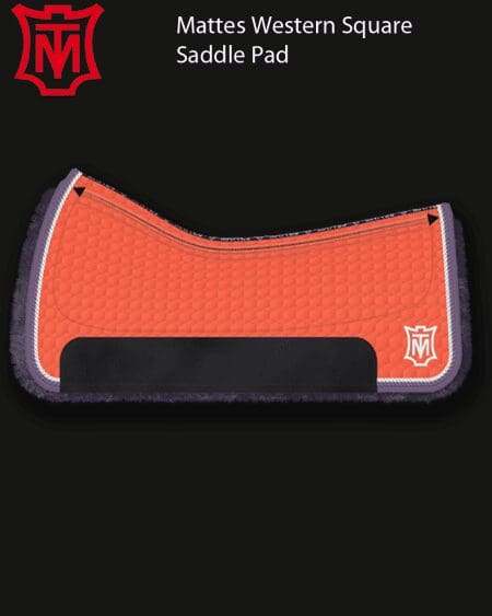 Mattes Orange Western Cotton Saddle Pad