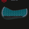 Mattes Petrol Velvet Western Round Pad