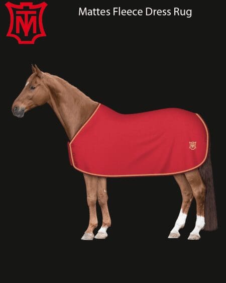 Mattes Red Fleece Rug