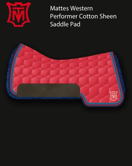 Mattes Red Western Performer Cotton Sheen Pad
