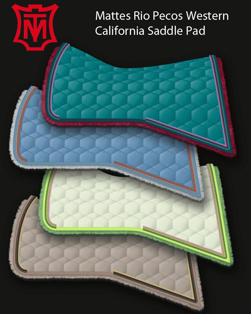 Mattes California western saddle pad Pink Equine