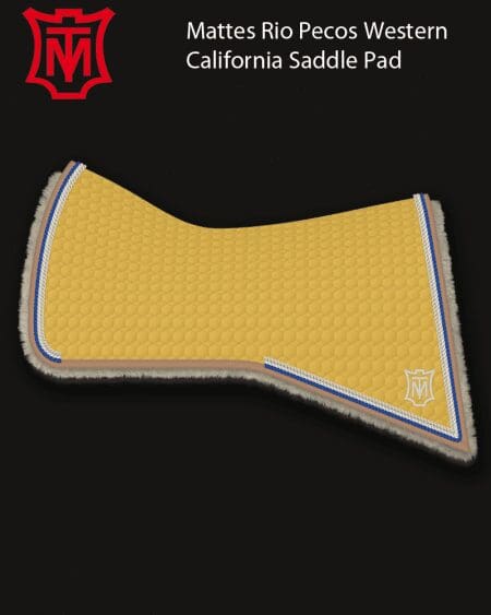 Mattes Rio Pecos California Curry Coloured Cotton Saddle Pad