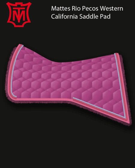 Mattes Rio Pecos California Fuchsia Cotton Sheen Saddle Pad