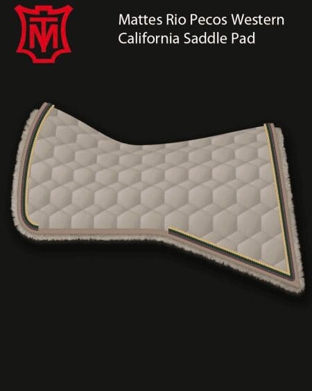 Mattes Rio Pecos California Walnut Cotton Sheen Saddle Pad