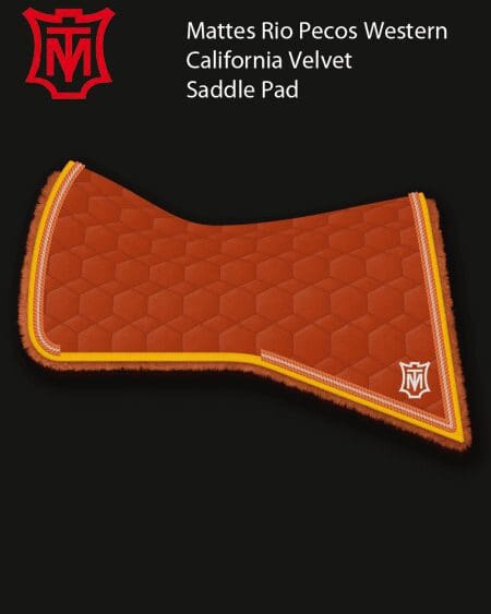 Mattes Rio Pecos Cinnamon Velvet California Saddle Pad