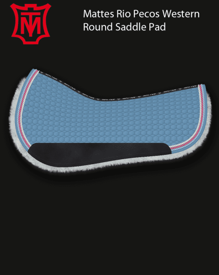 Mattes Rio Pecos Cotton Round Pad Cornet Blue