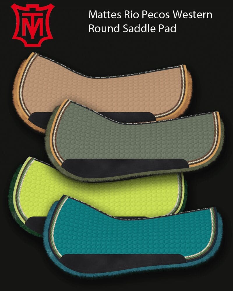 Mattes Rio Pecos Cotton Western Round saddle Pad