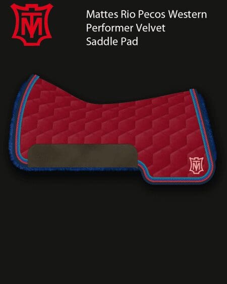 Mattes Rio Pecos Performer Burgundy Velvet Pad
