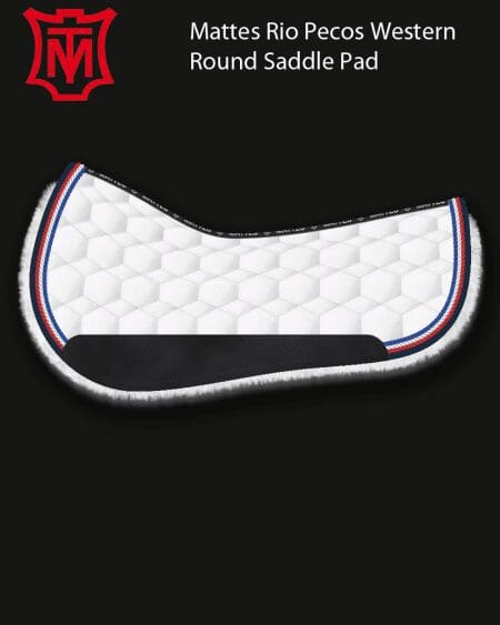 Rio Pecos red, white and blue western saddle pad