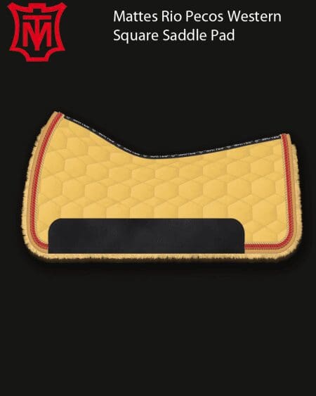 Mattes Rio Pecos Velvet Western Square Pad York Yellow