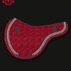 Burgundy Velvet Treeless Saddle Pad