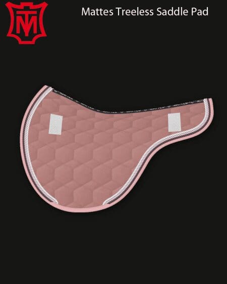 Rose Velvet Treeless Saddle Pad