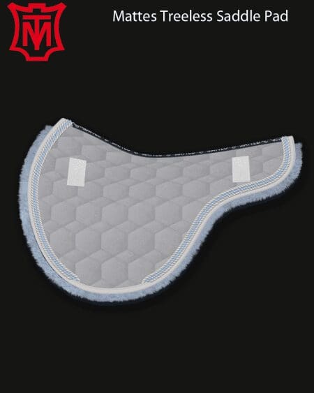 Silver Velvet Treeless Saddle Pad