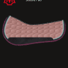 Mattes Velvet Western Round Pad Dusky Rose