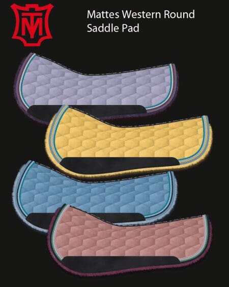 standard velvet round western saddle pad