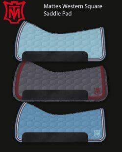 Standard velvet square western saddle pad