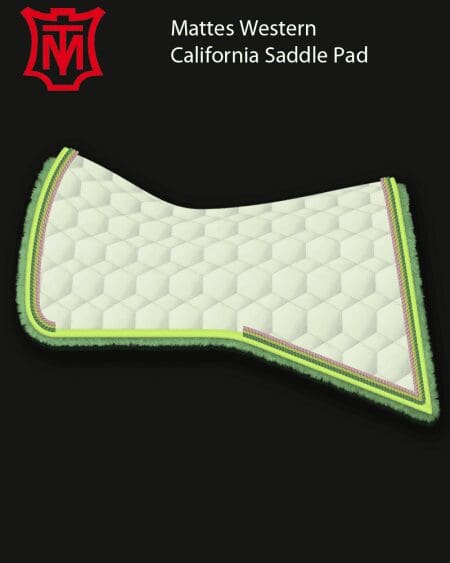 Mattes Western California Metal Cotton Sheen Saddle Pad