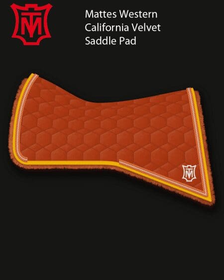 Mattes Western Cinnamon Velvet California Saddle Pad