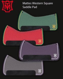 Standard cotton square western saddle pad