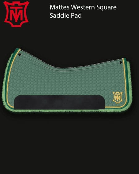 Mattes Western Green Cotton Saddle Pad