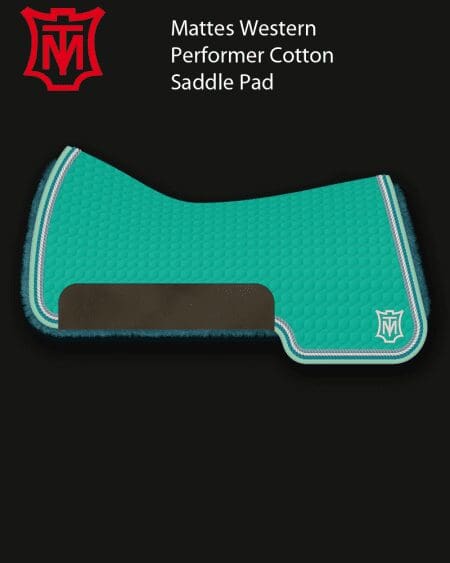Mattes Western Performer Emerald Cotton Saddle Pad