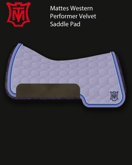 Mattes Western Performer Lilac Velvet Saddle Pad