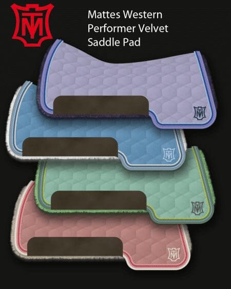 Standard velvet Performer western saddle pad