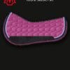 Mattes Western Round Cotton Sheen Pad Fuschia