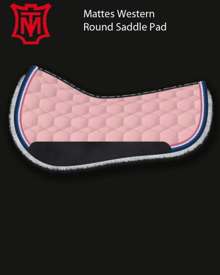 Mattes Western Round Cotton Sheen Pad Pink