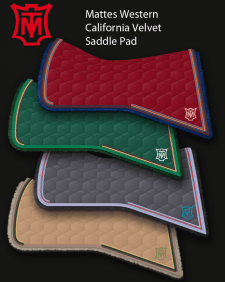 Standard velvet California western saddle pad