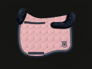 Baby Pink Dressage Sheepskin Saddle Pad