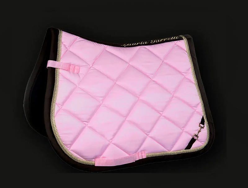 Stylish Two-Tone Pink Saddle Pad - 30