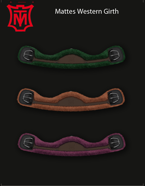 Mattes Western Slimline Crescent Girth