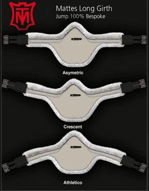 Mattes Long Slimline Jumping Girth Styles