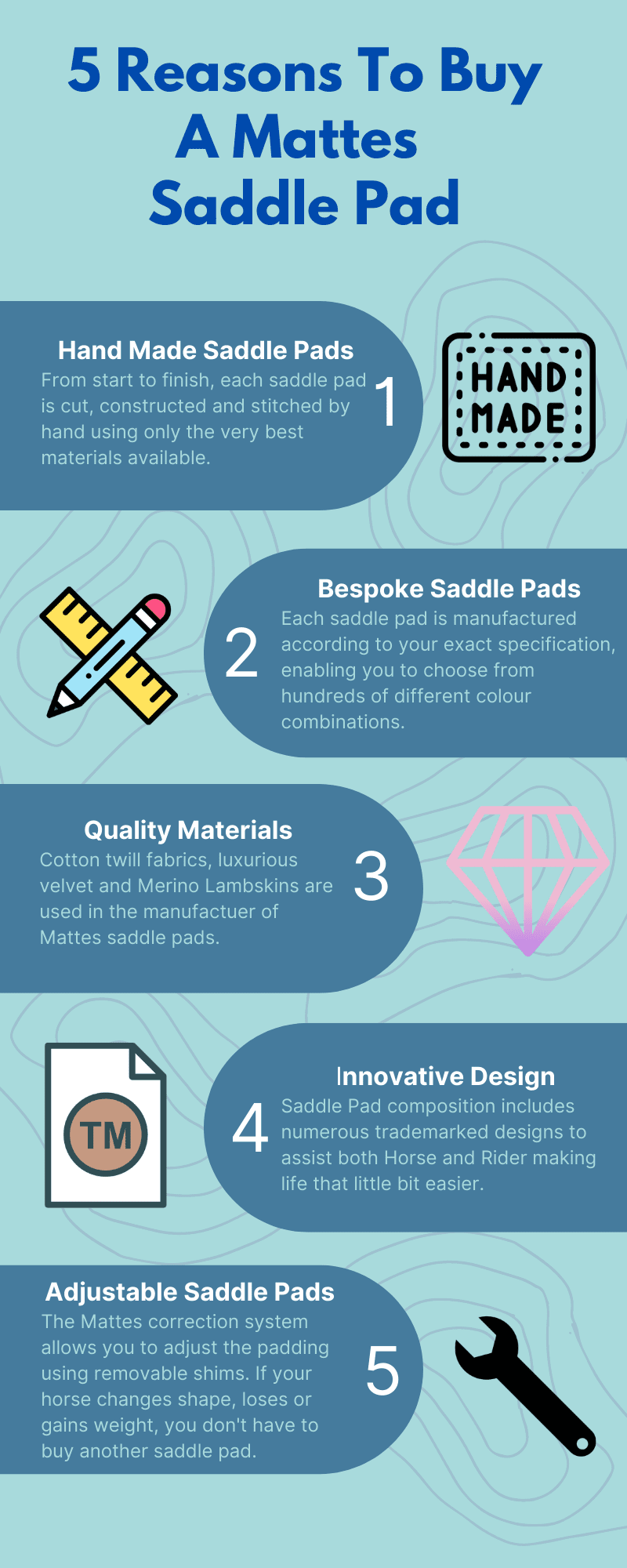 5 reasons to buy a mattes saddle pad