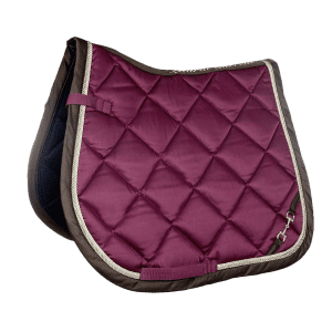 Lauria Garrelli Golden Gate Burgundy Saddle Pad