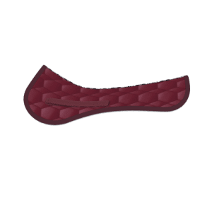 Burgundy Cotton Sheen All Purpose Half Pad