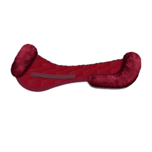 Burgundy Velvet All Purpose Sheepskin Half Pad