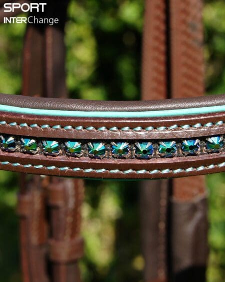 Teal Brown Browband