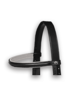 Browband Black with Dove Padding