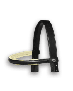 Browband Black with Lemon Padding