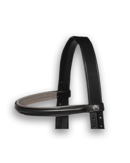 Browband Black with Sand Padding