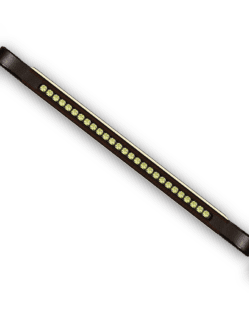 Crystal Browband Brown with Lemon Yellow Padding