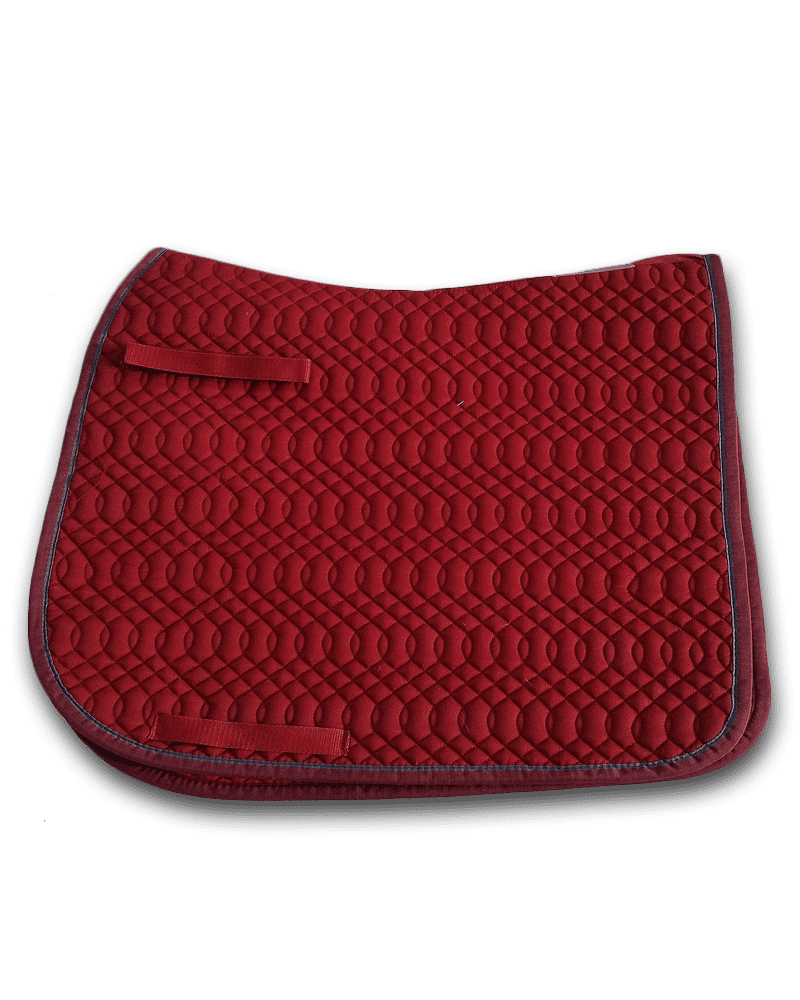 Cotton Dressage Saddle Pad Red