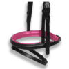 Noseband Black with Hot Pink Padding - Flash
