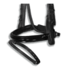 Noseband Black Patent Flash